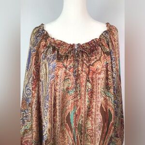 New Lauren Ralph Lauren Blouse Top Silk